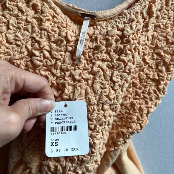 NWT Free people Juliette Cotton Romper Sz XS - Picture 7 of 12